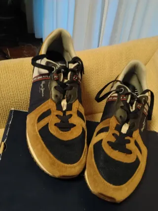 Zapatillas Pepe Jeans Azul y Marrón