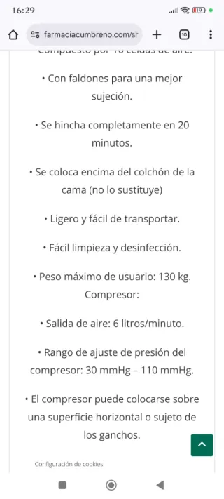 Materasso antidecubito Sunrise Medical A2000V