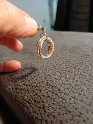 Pendientes Aro Doble Brillantes