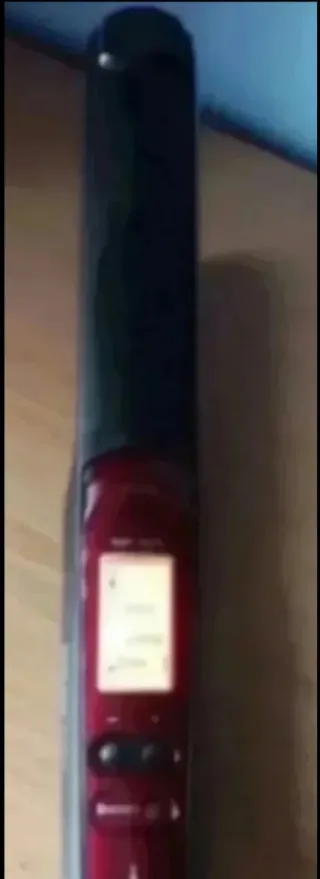 Plancha de pelo Braun negra y roja