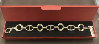 Pulsera Plata Rodiada