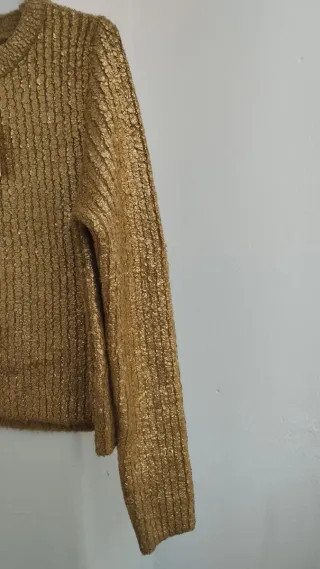 Zara | Jersey Dorado | Talla S