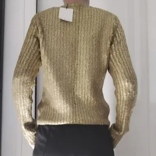 Zara | Jersey Dorado | Talla S