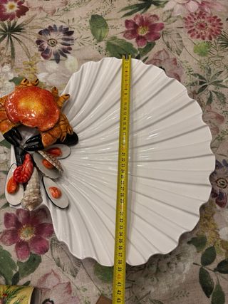 Piatto da portata artigianale bassano per pesce