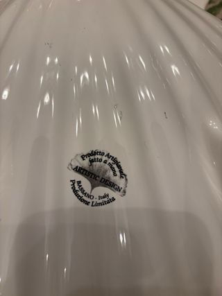 Piatto da portata artigianale bassano per pesce