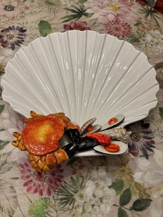 Piatto da portata artigianale bassano per pesce