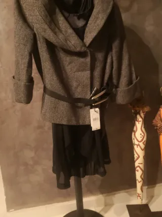 Abrigo/Vestido Sense Negro