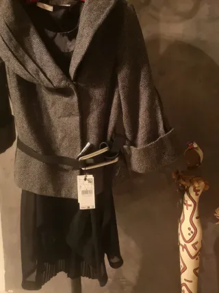 Abrigo/Vestido Sense Negro