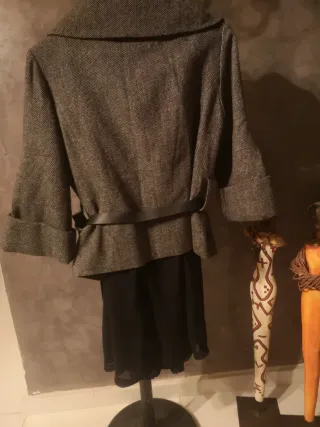 Abrigo/Vestido Sense Negro