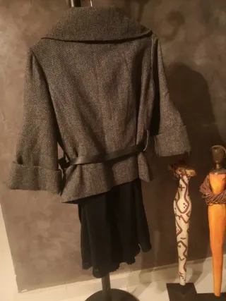 Abrigo/Vestido Sense Negro