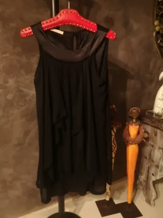 Abrigo/Vestido Sense Negro