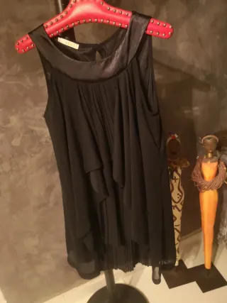 Abrigo/Vestido Sense Negro