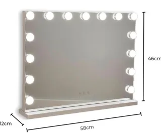 Specchio trucco con luci LED