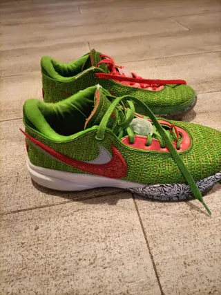 Zapatillas Nike Basket Verde y Rojo