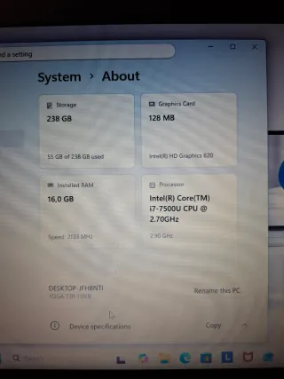 Portatile HP Argento e Nero