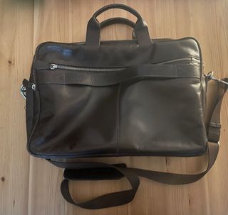 Bandolera de piel marrón