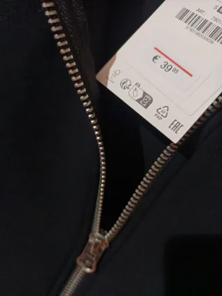 Sudadera Zara Mujer Negra