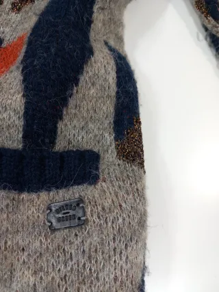 Cardigan vintage multicolore taglia S