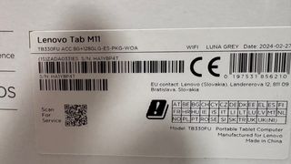 Lenovo Tab M11 8GB RAM 128GB con Lápiz y Funda