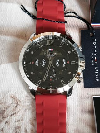 Orologio Tommy Hilfiger 1710490 Nero/Rosso