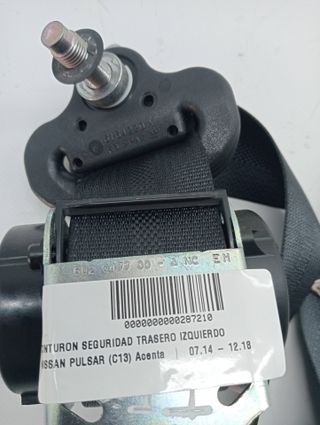 CINTURON SEGURIDAD TRASERO IZQUIERDO NISSAN PULSAR (C13)