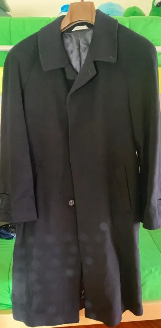 Cappotto uomo in cashmere nero