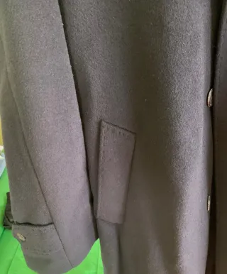 Cappotto uomo in cashmere nero