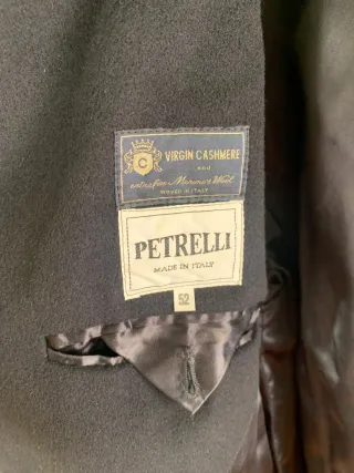 Cappotto uomo in cashmere nero