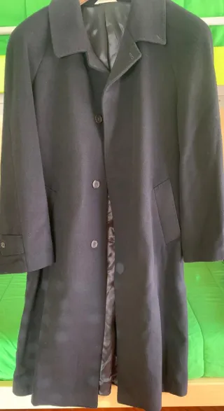 Cappotto uomo in cashmere nero