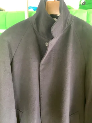 Cappotto uomo in cashmere nero