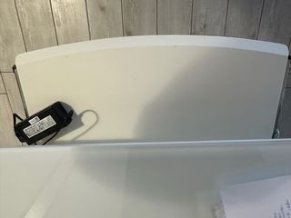 Tavolo da scrivania in vetro temperato 120x60cm