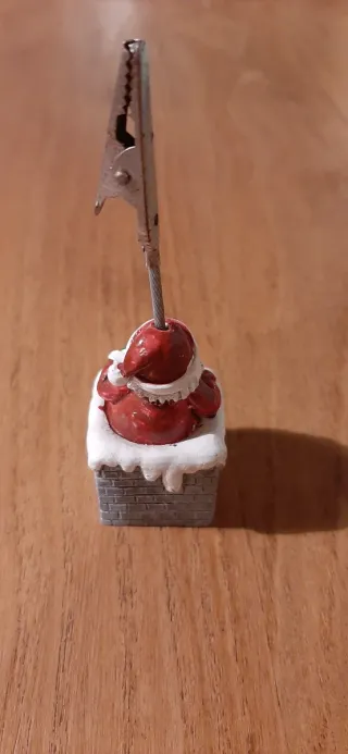 Babbo Natale segnaposto portafoto camino