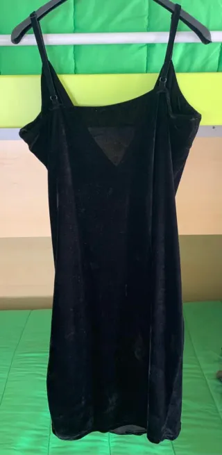 Vestito Tubino Velluto Nero Terranova M