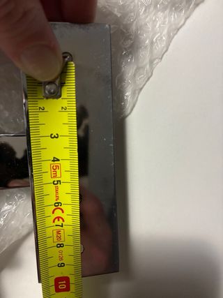 Espejo de aumento cromado extensible