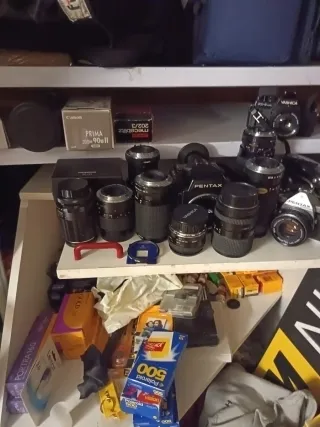 Materiale fotografico vario - Canon, Pentax, ecc.