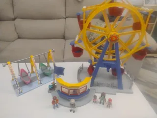 Set Playmobil Noria con luci e altalene vintage