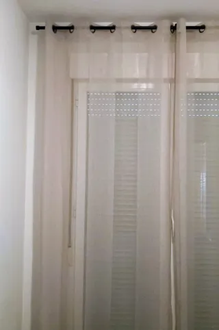 Cortina beige terra in tessuto