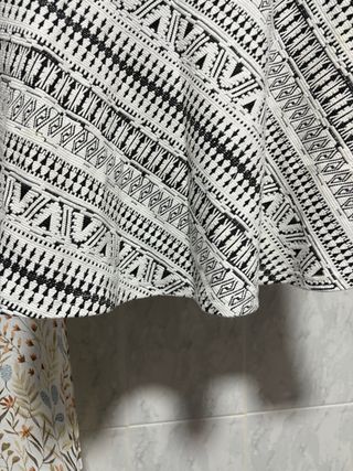 Falda corta estampada S