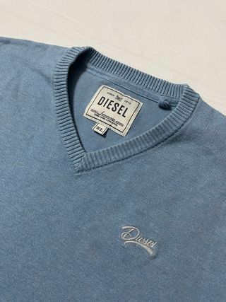 Maglione Diesel V-neck Azzurro Taglia XL
