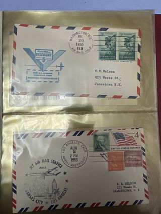 40 sobres Lote Sobres Correo Aéreo USA 1937-1959