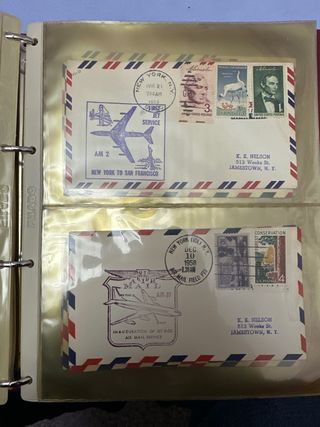 40 sobres Lote Sobres Correo Aéreo USA 1937-1959