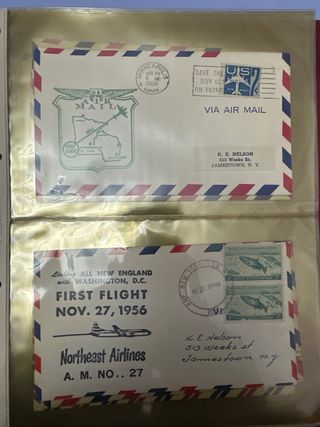 40 sobres Lote Sobres Correo Aéreo USA 1937-1959
