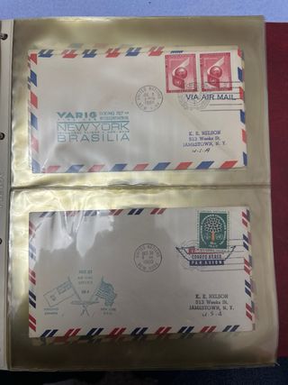 40 sobres Lote Sobres Correo Aéreo USA 1937-1959