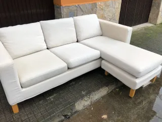 Divano Chaise Longue Bianco