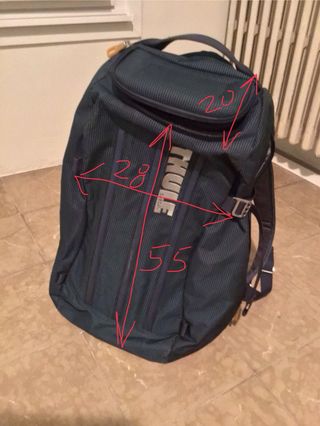 Mochila Thule de viaje azul/verde azulado