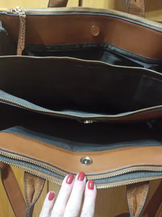 Bolso maletín marrón