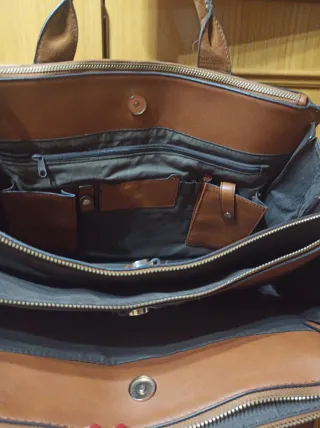 Bolso maletín marrón