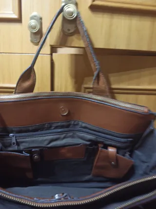 Bolso maletín marrón