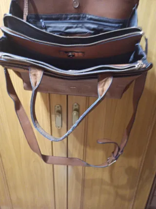 Bolso maletín marrón