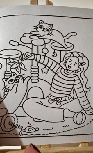 Caderno de pintar Cat Mom